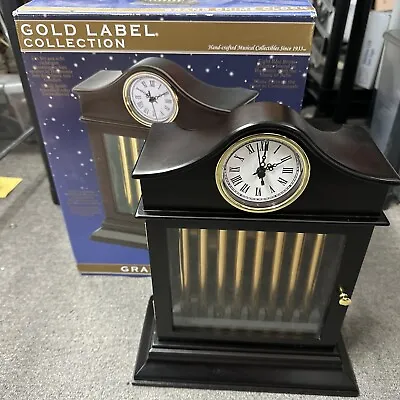 Mr. Christmas Grand Chime Clock Gold Label Collection 30 Songs With Box READ • $99.99