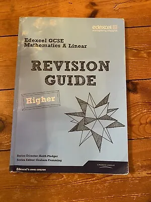 Edexcel GCSE Mathematics A Linear 'Higher' Revision Guide Maths Pearson • £3