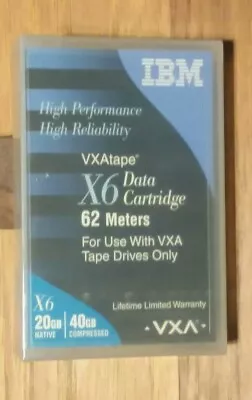 Genuine IBM VXA Tape X6 Data Cartridge 62 Meters 20/40GB 24R2134 Brand New... • $20