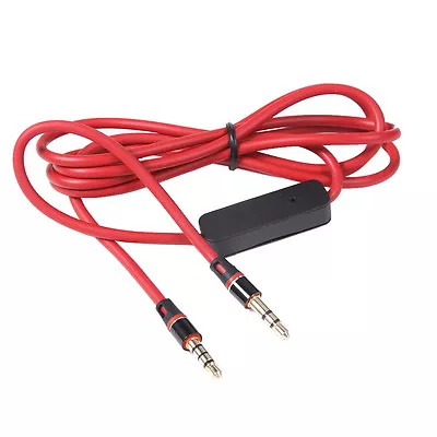 RED 3.5mm 1/8  Audio Cable Lead Cord W/ MIC For Monster Inspiration TM Headphone • $4.98