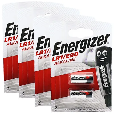 8 X Energizer LR1 1.5V Batteries E90 910A MN9100 AM5 • £8.59