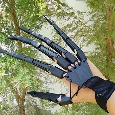 Halloween Articulated Fingers Hand Finger Extensions Cosplay Party Decoration﹤ • £13.49