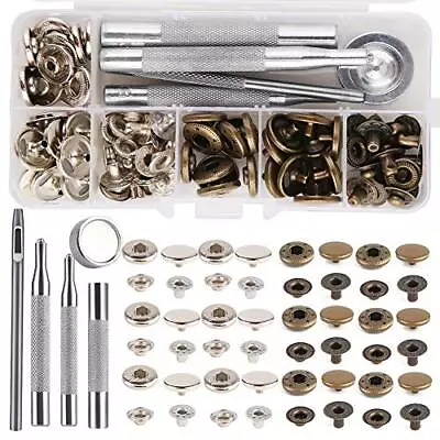 Snap Fastener Kit Snaps Button Tool Stainless Steel For Marine Boat Canvas 25Set • $12.28