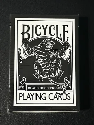 Ellusionist Bicycle BLACK TIGER 1st Edition White Pips Playing Cards Deck Sealed • $60