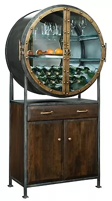 Howard Miller Rob Roy Wine & Bar Cabinet 695236 Distressed Liquor Console & Rack • $3061.58