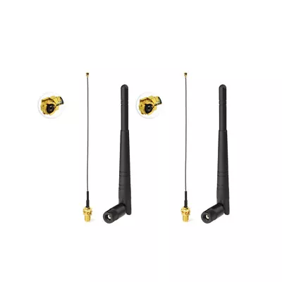 2pack 5dBi WiFi Antenna 2.4GHz RP-SMA Antenna With IPX U.FL Cable For IP Camera • $6.06