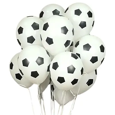 £7.99 • Buy Football Balloons 12  Soccer Printed Match Party Latex Birthday League Ballons
