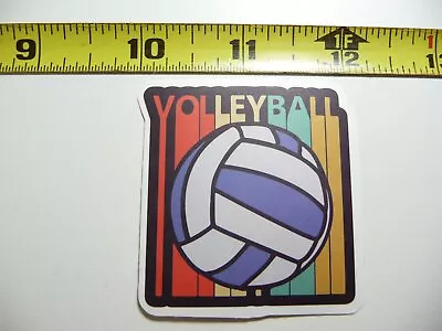 Volleyball 70s Style Decal Sticker Game Athletic Sports Game • $2.64