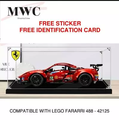 Display Case Storage Case Acrylic Case For LEGO 42125 Technic Ferrari 488 GTE • $60