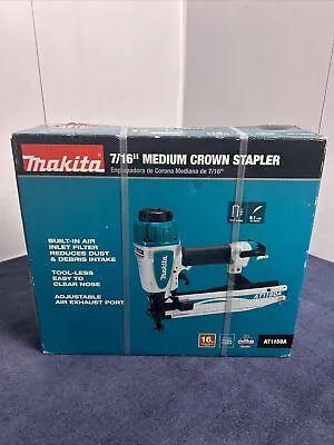 Makita AT1150A 16-Gauge 7/16 In. Medium Crown Pneumatic Stapler (New In Box) • $209.98