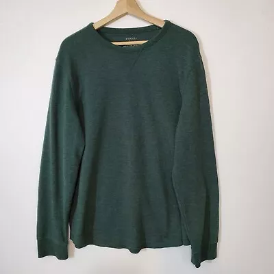 Sonoma Mens Size Large Green Long Sleeve Thermal Crew Perfect For Layering L New • $12.99