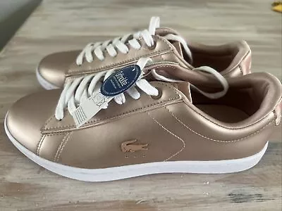 Lacoste Ladies Leather Womens Casual Trainers Shoes New RRP £80 Size 5 38 • £42.50