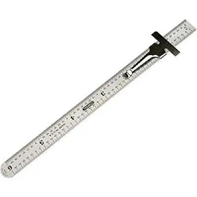 General Tools 300/1 6-Inch Flex Precision Stainless Steel Ruler Chrome • $4.39