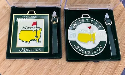 2002 2005 Masters Golf Bag Tags Tiger Woods Augusta National • $48