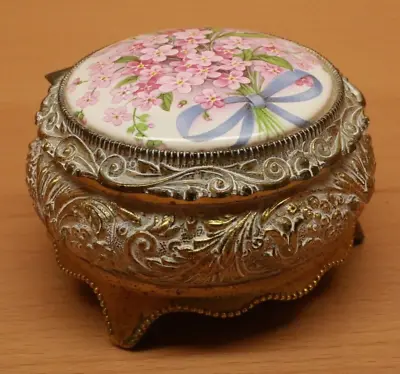 Vintage LINDEN Music Trinket/Jewelry Box Victorian W/Tag - Music Needs Repair • $20