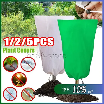 5 X Heavy Duty Frost Plant Protection Bags Fleece Winter Cover Plants Garden • £3.97