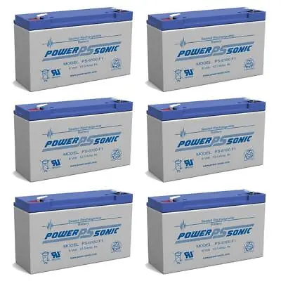 Power-Sonic PS-6100 6V 12AH Battery Replacement For Golf Cart - 6 Pack • $99.99