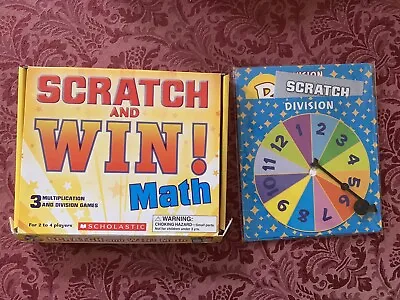 Scholastic Scratch And Win Math 3 Multiplication And Division Games 2-4 Players • $3.99