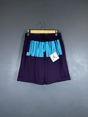 NIKE AIR JORDAN Size S Men’s “JUMPMAN” Shorts Purple Vintage Great Mesh  • $40