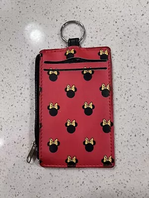 Key Chain Disney Id Card Holder Minnie Mouse Wallet • $10