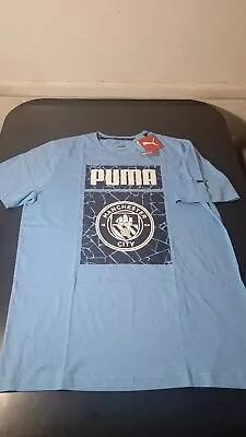 Puma Manchester City FC Soccer T-shirt Size Large • $20.78