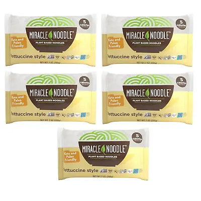 Miracle Noodle Fettuccine Pasta - Plant Based Shirataki Noodles Keto Vegan Gl • $32.76