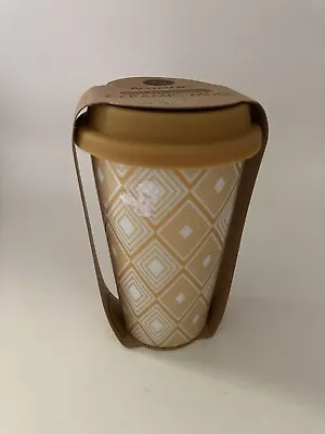 EcoOne Double Walled Ceramic Travel Mug Tumbler • $12.99