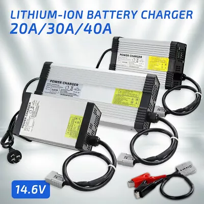 Lithium Battery Charger Lithium Iron For LiFePO4 Battery 12V 30A/40A AC/DC 14.6V • $132.99
