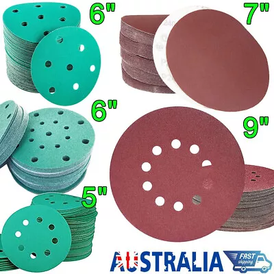 Sanding Discs Abrasive Hook Loop Orbital Sander Sandpaper Pads 60 80 120-320Grit • $25.79