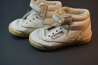 Vintage Reebok Baby Shoes 4-1/2 UK 21 Eru British Flag Made In Korea • $59.01