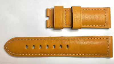$295 • Buy Authentic Officine Panerai 24mm X 22mm OEM Tan Calf-skin Strap