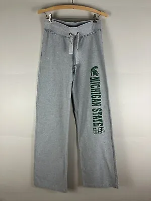 PRO EDGE Michigan State Spartans Sweatpants Womens L Gray Lounge Athletic Wear • $11.33