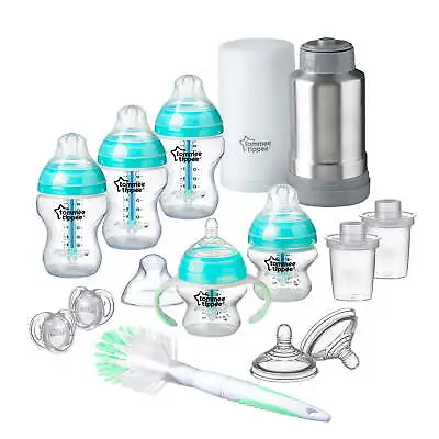 Tommee Tippee Advanced Anti Colic Newborn Baby Bottle Feeding Gift Set • $39