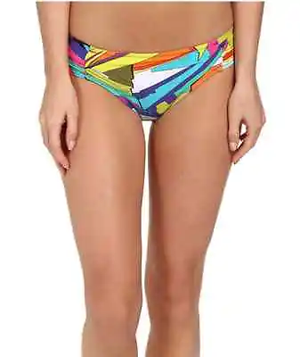 Trina Turk Vivi La Vida Shirred Side Bikini Swim Bottom Multi Size 6 New! $68 • $39.99