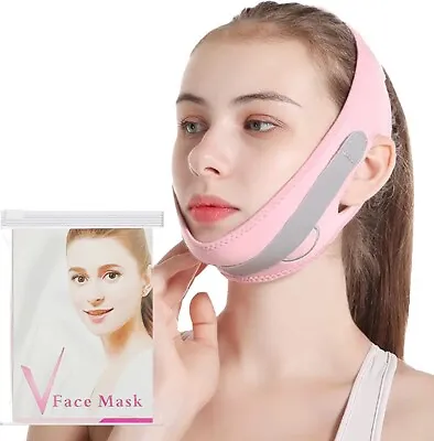 $10 • Buy Facial Slimming Strap V Line Mask Face Lifting Band Double Chin Reducing Belt