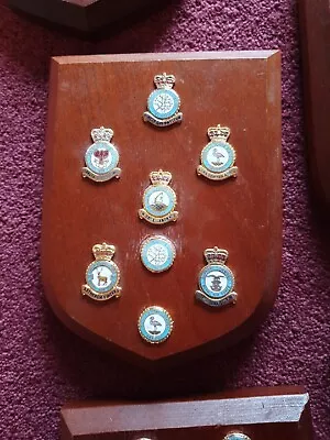 Royal Air Force Station Akrotiri Wall Plaque Shield RAF With Numerous Badges  • £20