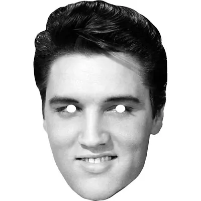 Elvis Presley Retro Celebrity Card Face Mask - Ready To Wear - Fancy Dress • $2.40