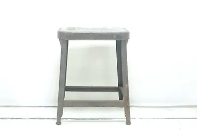 Vintage . Chippy Industrial Stool Lyon? Industrial Seating 18  Lab Stool Kitchen • $98