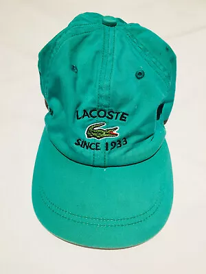 Vintage Lacoste Alligator Hat Striped Strapback Baseball Hat Golf Cap • $11.99