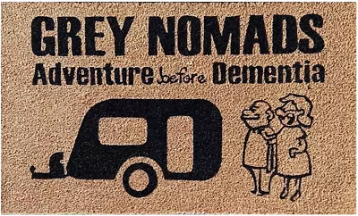 Grey Nomads Carvan Door Mat Rv Camper Motorhome Caravan Poptop Accessories Parts • $38.95