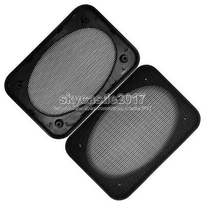 2x 4 X6  4x6 Inch Speaker Cover Metal Mesh Grill Protection Decorative Circle #2 • $8.48