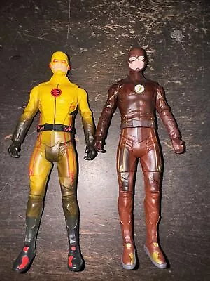 2015 The Flash TV Series Multiverse Reverse Flash And Flash Action Figures Loose • $9.99