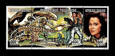 Togo 1998 - Alien The 8th Passenger - Strip Of 3v - Scott 1625 - MNH • $5.50