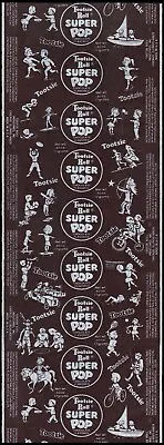 Vintage Wrapper TOOTSIE ROLL SUPER POP Kids Playing Sports New Old Stock N-mint • $7.19