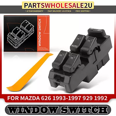 Front LH Power Window Switch W/ One Auto Touch For Mazda 626 1993-97 929 1992-95 • $19.39