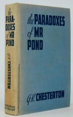 G. K. Chesterton The Paradoxes Of Mr. Pond • $22.50