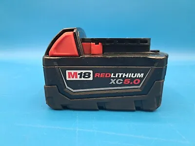 Genuine Milwaukee 48-11-1850 M18 18V 5.0Ah Li-Ion XC Extended Capacity Battery • $34.95