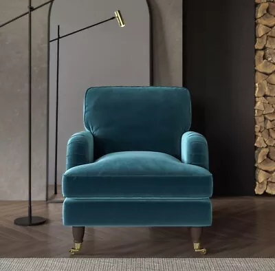 Blue Velvet Armchair • £105