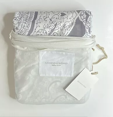 Restoration Hardware Lia Hand-Screened Duvet Cover Full/Queen Dusty Violet $169 • $109.99