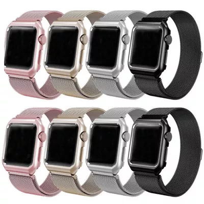 $9.99 • Buy Magnetic Milanese Stainless Band Strap Case Cover For Apple IWatch Series 6 5 4 
